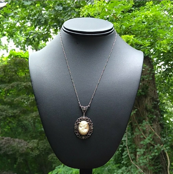 ANTIQUE Sterling Silver HandCarved Cameo GERMANY - Picture 15 of 16